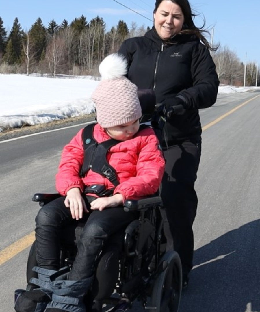 Adaptive Soft Winter Boots with Strap for non-walkers