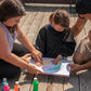 Bavette imperméable avec manches pour enfants, adolescents et adultes handicapés